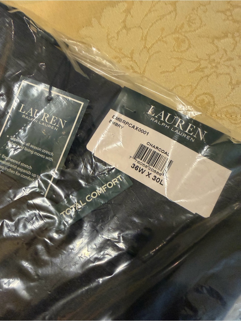 Brand new, never worn, Ralph Lauren pants 36wx30l.